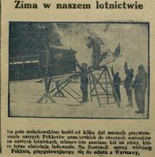 Zima w lotnictwie, 1929