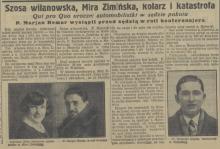 Zimińska i kolarz, 1929
