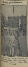Kolej powietrzna. Rozrywka na Odolańskiej. 1929.