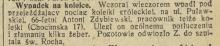 Wypadek na kolejce, 1929