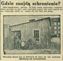Kielecka 45. Szopa do rozbiórki. Gdzie mieszkająca rodzina znajdzie schronienie? 1930