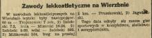 Zawody lekkoatletyczne, 1930