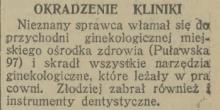 Narzędzia skradzione, 1930