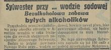Sylwester przy sodowej, 1930