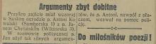 Dobitne argumenty, 1930