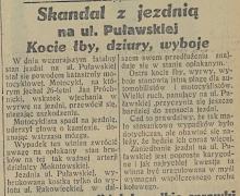 Skandal z jezdnią, 1931