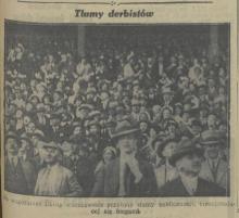 Tłumy derbistów, 1931