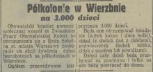 Półkolonie w Wierzbnie, 1931