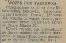 Wózek pod taksówką, 1931