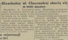 Mieszkańcy skarżą się, 1931