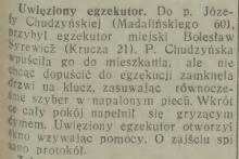 Uwięziony egzekutor, 1932