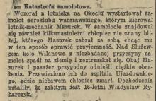 Katastrofa samolotowa, 1932