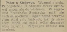 Pożar w Służewcu, 1933