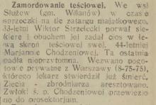 Zamordowanie teściowej, 1933