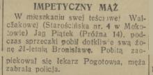 Impetyczny mąż, 1933