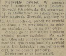 Uparty pasażer, 1933