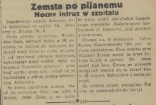 Zemsta po pijanemu, 1934
