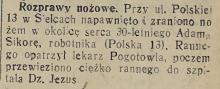 Rozprawy nożowe, 1934