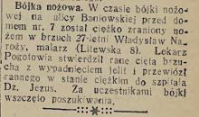 Bójka nożowa, 1934