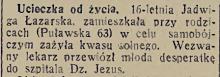 Ucieczka od życia, 1934