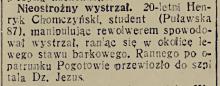 Nieostrożny wystrzał, 1934