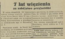 Za zabójstwo przyjaciółki, 1934