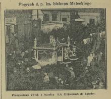 Pogrzeb biskupa Maleckiego, 1935