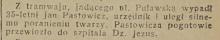 Wypadł z tramwaju, 1935