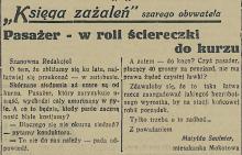Pasażer ściereczka, 1935