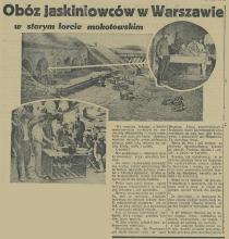 Obóz jaskiniowców, 1935