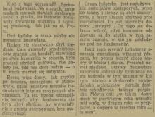 Bolączki budowlane. 1935.