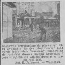 Rozbiórka dworca
