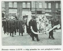 Złożenie wieńca LOPP, 1935