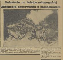 Katastrofa na kolejce, 1936