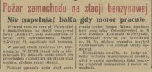 Pożar na stacji. Puławska 43. 1936