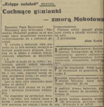 Glinianki zmorą, 1936