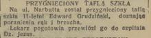 Przygnieciony taflą szkła, 1936
