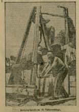 Budowa kanału. Malczewskiego. 1936