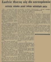Ratunek przed jadem, 1936