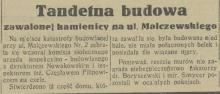Tandetna budowa, 1936