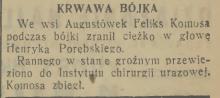 Krwawa bójka, 1936