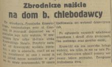 Najście na dom, 1936