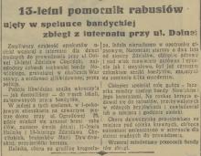 Ujęty w spelunce, 1937