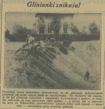 Glinianki znikają, 1937