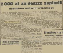 2000 za deszcz, 1937