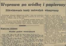 Po wódkę i papierosy, 1937