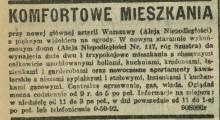 Komfortowe mieszkania, 1938