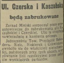 Czerska i Kaszubska, 1938
