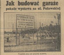 Jak budować garaże? 1938