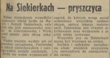 Na Siekierkach pryszczyca, 1938